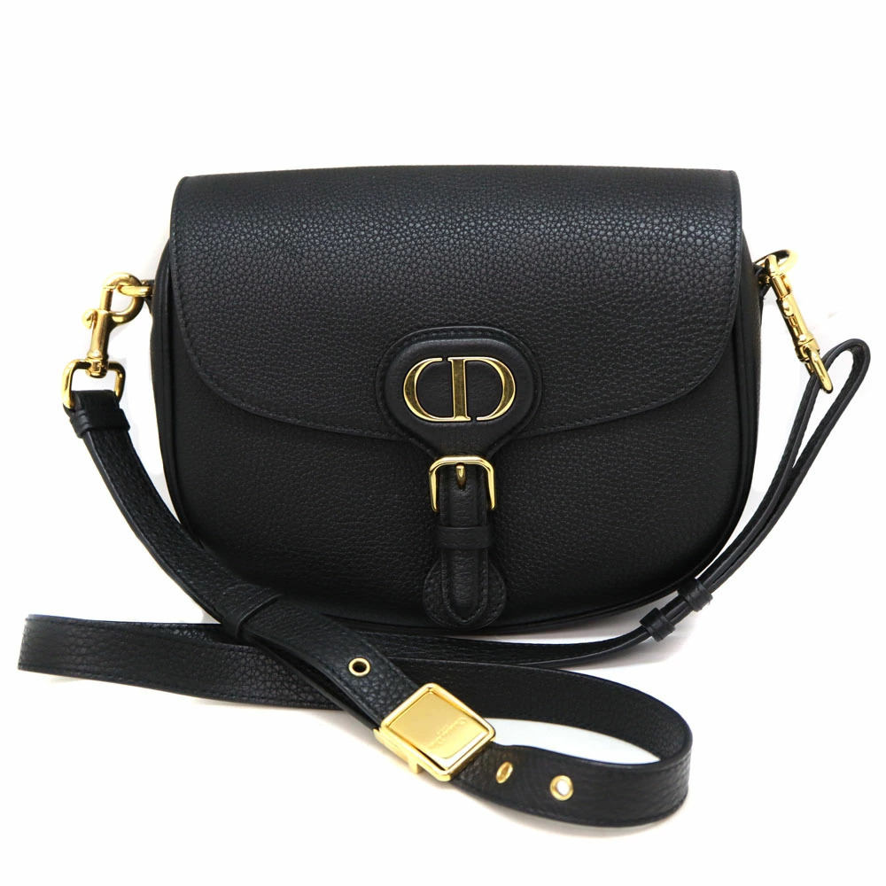 Dior Bobby Shoulder Bag Leather Black